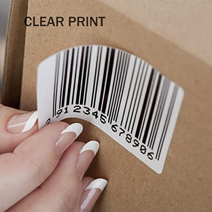 Hybsk 3x2 inch Direct Thermal Labels for Barcodes, Address, Compatible with Rollo Label Printer & Zebra Desktop Printers (3"x2",2 Rolls White) - color: 2 Rolls White, size: 3"x2"