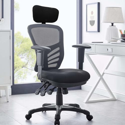 SHERCHPRY Adjustable Office Chair Headrest, Chair Headrest, Lift Head Cushion, Attachment Neck Support for Ergonomic Executive s Black