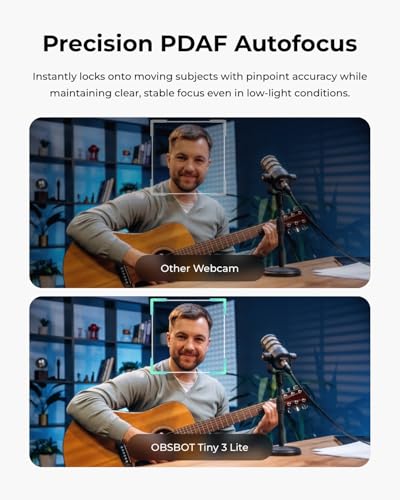 OBSBOT Tiny 3 Lite AI-Powered Spatial Audio 4K Webcam, W Mini Tripod - style: Tiny 3 Lite combo