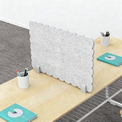 Acoustic Freestanding Desk Divider Felt Desk Partition 47.2" x 12" Table Freestanding Up Privacy Panel Visual Distraction and Noise Reducing for Office Furniture Classroom Beige Yellow - color: Beige Yellow, size: 47.2" x 12"
