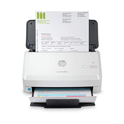 HP Scanjet Pro 2000 s2 Sheet-Feed Scanner (6FW06A), Light Grey, Small (Renewed)