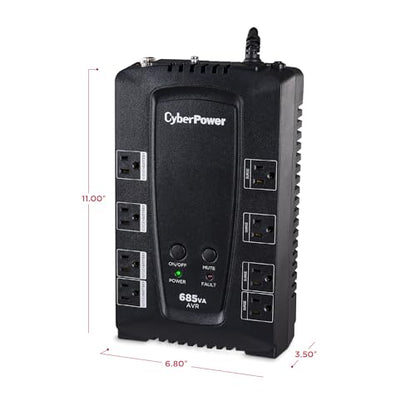 CyberPower CP685AVRG AVR UPS Battery Backup and Surge Protector - style: CP685AVRG