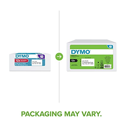 DYMO Authentic LabelWriter Standard Shipping Labels for LabelWriter Label Printers, White, 2-1/8'' x 4'' (30323), 6 Rolls of 220
