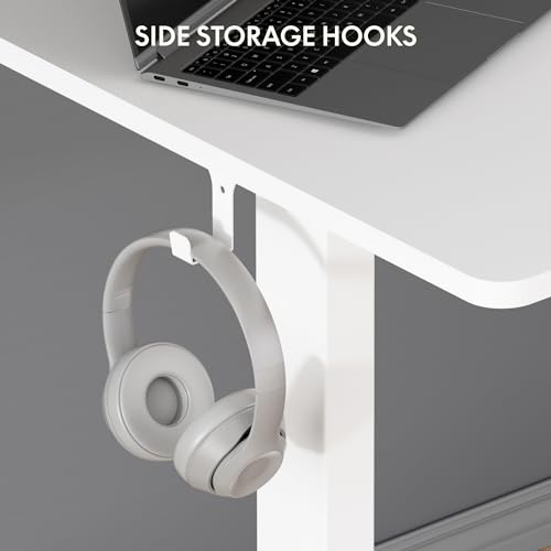 FLEXISPOT 63x24 Inch Electric Standing Desk, White - color: White, size: 63"x24"