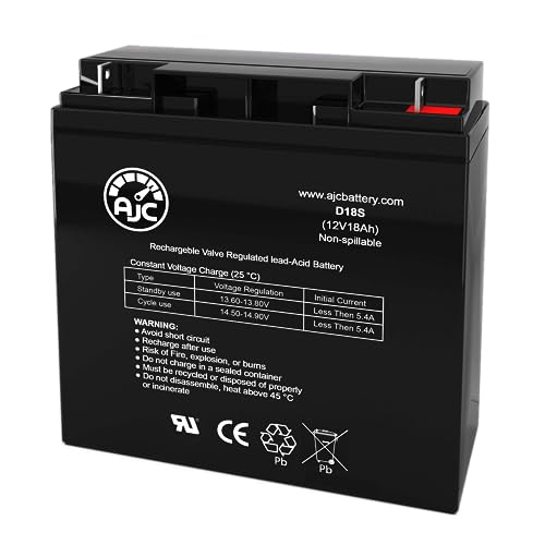 AJC Battery Compatible with APC SMART-UPS 1000VA XL SU1000XLNET 12V 18Ah UPS Battery