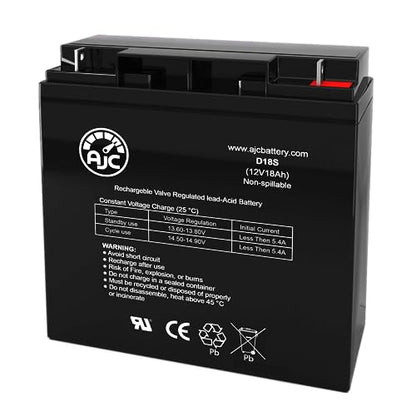 AJC Battery Compatible with APC SMART-UPS 1000VA XL SU1000XLNET 12V 18Ah UPS Battery