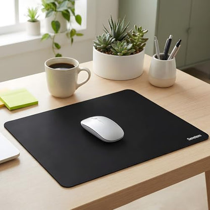 Senetem 4-Pack Mouse Pad, Smooth Gaming Mousepad, Non-Slip Black - size: 11L x 8.6W inches