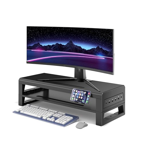 Computer monitor stand (USB Hub Fast Charging Version, Two-layer 550mm) - color: USB Hub Fast Charging Version, size: Two-layer 550mm