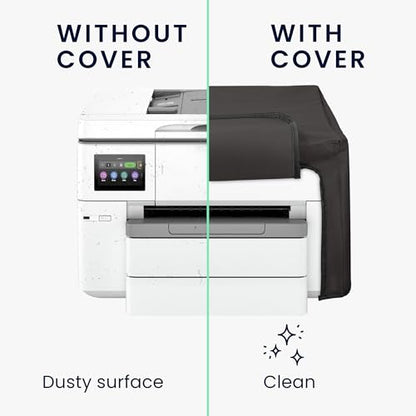 kwmobile Dust Cover Compatible with HP OfficeJet Pro 9730e - Printer Case - Fabric Protector Cover - Dark Grey - color: dark grey