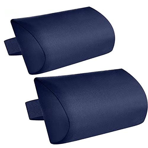 Zero Gravity Chair Set of 2 Replacement Pillow Headrest with Elastic Band, Universal Soft Removable Padded Cushion Head Pillow for Zero Gravity Lounge Chair, Folding Patio Lawn Recliner Chairs, Blue - color: Blue, size: 2 Pack