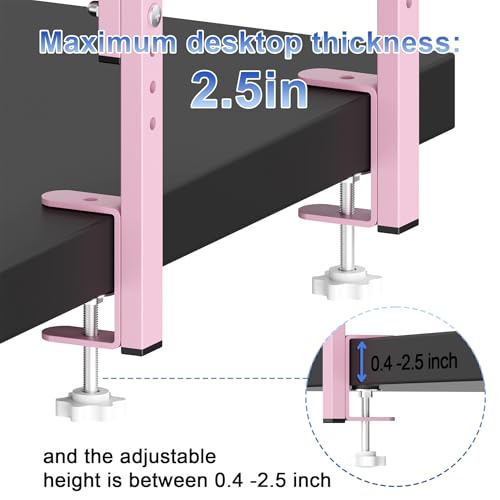 2-Tier Desk Shelf - color: Pink