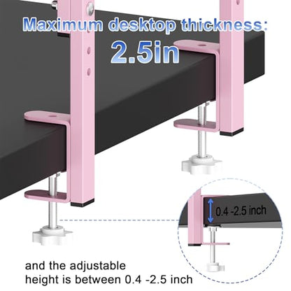 2-Tier Desk Shelf - color: Pink