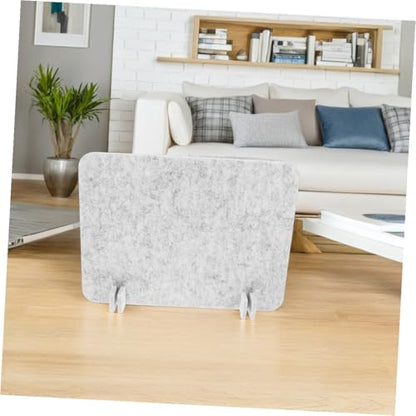 Desk Divider Partition Felt Privacy Panel 40x30cm Silver Gray, Acoustic Desktop Shield for Student Desks and Office Cubicles, 2pcs Classroom and Workspace Barrier