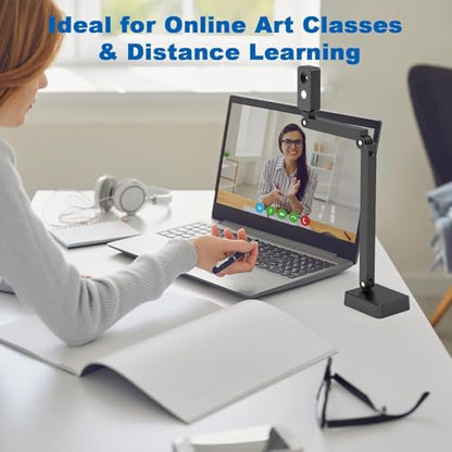 8MP USB Document Camera for Teachers and Classroom, Auto Focus 4K Doc Cam
