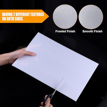 4 Pieces 11.8" x 7.8" x 0.04" LED Light Diffuser Board Sheets, to Soften, Diffuse, Reduce Harsh Glare from Ceiling Drop Lights, Flat Panel Lights, Spotlights for Office, Classroom, Warehouse - size: 11.8" x 7.8" x 0.04"