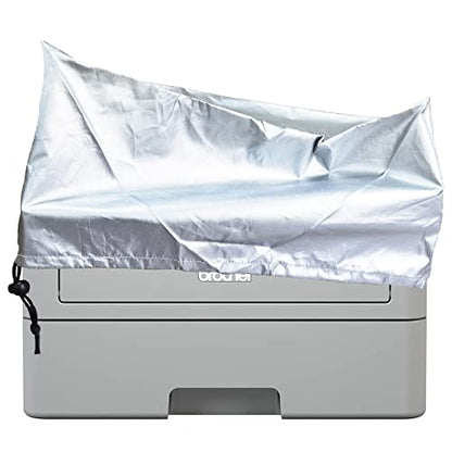 Printer Dust Cover (14.9W x 14.9D x 7.8H) All Kinds of Copier Protector Lots Covers Compatible for HP Epson Canon Brother Cloth - Silver - color: Silver