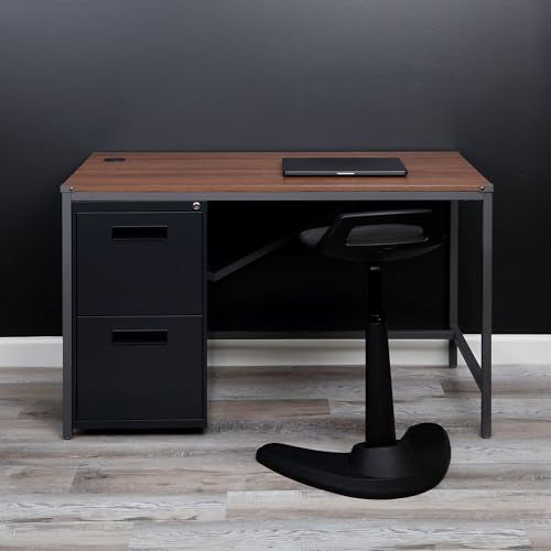 Alera PA54-2820CH Two-Drawer Metal Pedestal File 16w x 19-1/2d x 28-1/2h Charcoal, Charcoal