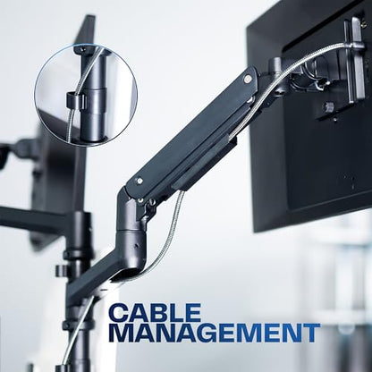 VIVO Pneumatic Arm Quad Ultrawide Monitor Extra Tall Desk Mount for Up to 49 inch Screens Individual Arm Capacity, Max 38 inch Screens for 4 Ultra Wides Up to 44 lbs, Black, STAND-V400D - size: Quad Mount, style: Desk Mount