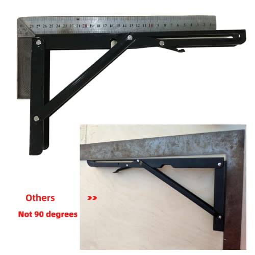 Folding Shelf Brackets 20 inch,Folding Brackets Heavy Duty Max.Load 410lb,DIY Space Saving Wall Mounted Folding Table,Pack of 2 - size: 20 Inch