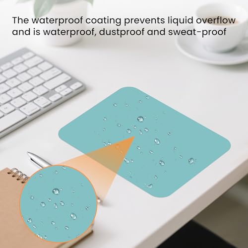 Small Mouse Pad 6 x 8 Inch, Horizontal and Vertical Flexible use. Great for Traveling, Wireless laptops, Keyboard Trays, Offices, etc. (Dark Green) - color: Dark green