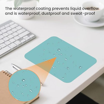 Small Mouse Pad 6 x 8 Inch, Horizontal and Vertical Flexible use. Great for Traveling, Wireless laptops, Keyboard Trays, Offices, etc. (Dark Green) - color: Dark green