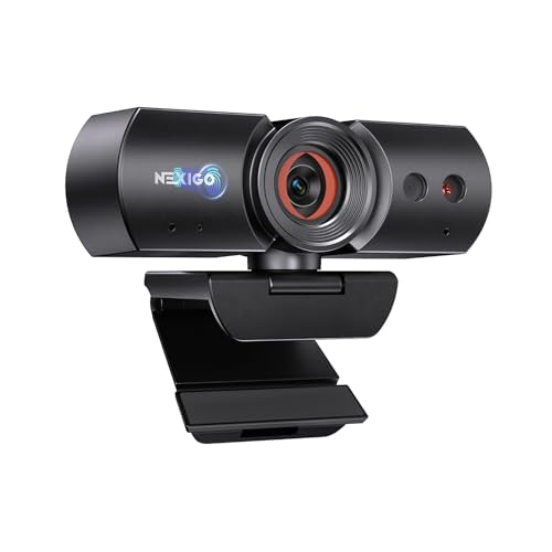 NexiGo HelloCam, 1080P Webcam with Windows Hello, True Privacy, Automatic Electronic Shutter, Computer Camera, Microphone, Facial Enhancement, HD USB Web Cam - style: Webcam with Windows Hello