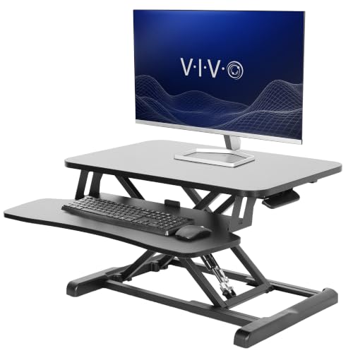 VIVO Black 26 in Standing Desk Converter, DESK-V026KB - color: Black, size: 26"