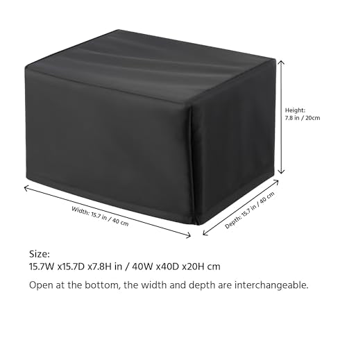 Printer Dust Cover Heavy Duty Case Compatible with Canon PIXMA TR7820/TS702a/TS7720/MegaTank MAXIFY GX1020/ Compatible with Brother Laser HL-L2320D/HL-L2379DW/HL-L2325DW -15.7Wx15.7Dx7.8H in - size: 15W x15D x7H