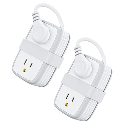 2 Pack Power Strip with USB C Ports, 4 Outlets 3 USB(1 USB-C), NTONPOWER Small Power Strip with 4ft Short Extension Cord Flat Plug, Compact Power Strip for Travel Hotel Cruise Essentials, White - size: 2 Pack 4 Outlets 1 USB-C 2 USB-A, style: 20W-White