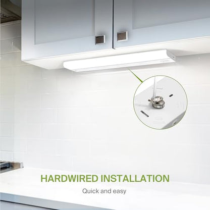 ASD LED Under Cabinet Lighting Hardwired, 32 Inch 16W 2700K-5000K Selectable, 1436LM, CRI90+, Direct Wire Linkable Under Counter Lights for Kitchen, Dimmable Under Cabinet Lights, White, UL Certified - color: 32 Inch White, size: 1 Pack