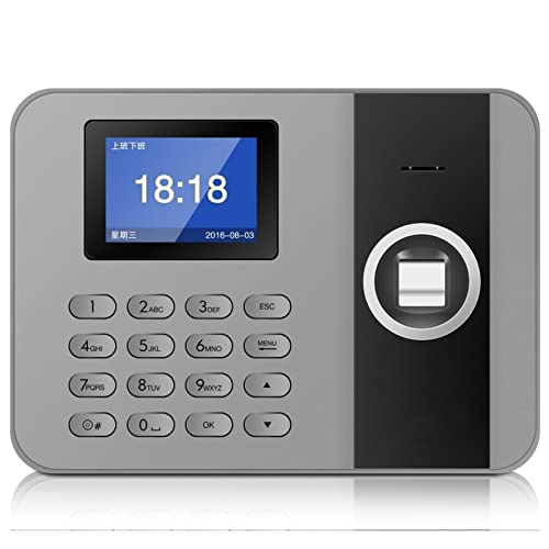 3761C Time Attendance Machine WiFi Employee Fingerprint Card Clocks for Employees Small Business