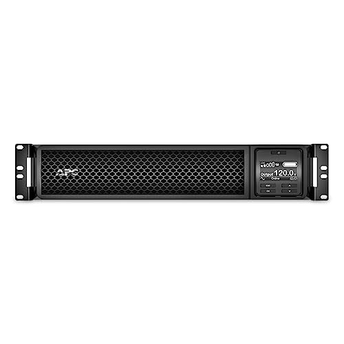 APC UPS 1000VA Smart-UPS Single Phase Online Uninterruptible Power Supply, Rack Mount UPS (SRT1000RMXLA) - size: 1000VA, style: Rack Mount