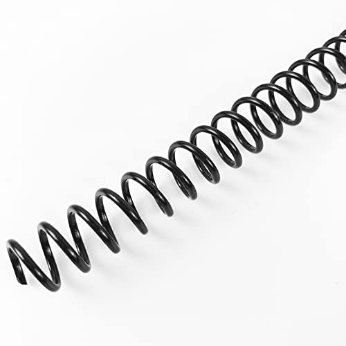 Binditek Plastic Spiral Binding Coils, 10 mm, 4:1 Pitch, Black, 100 Pack - size: 10mm, style: 100P , Black
