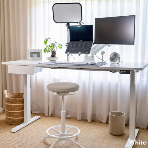 Desky Dual Laminate Sit Stand Desk Black 78.7" Matte Black - color: Black / Matte Black, size: 78.7 x 29.5 inches