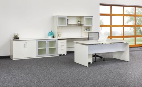 Safco Mayline MNFFTSS Medina Freestanding Mobile File Pedestal FF, Textured Sea Salt Laminate - color: Textured Sea Salt, style: 2 Drawers