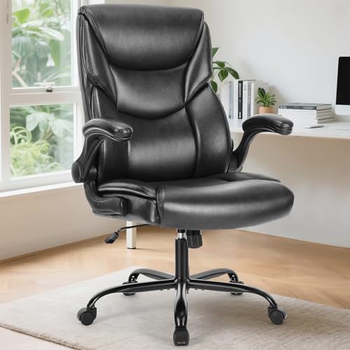 Sweetcrispy Computer Desk Chair, Lumbar Support Video Game Chair PU Leather - color: Inky, style: 1 Pack