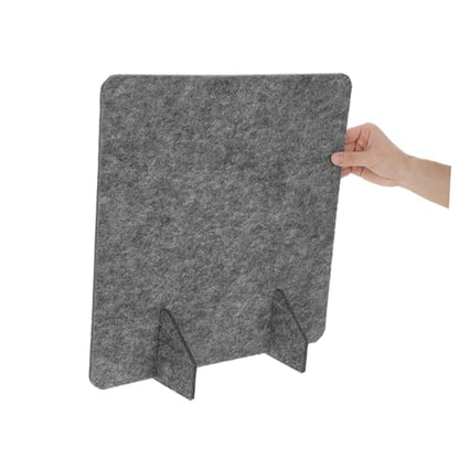 2pcs Freestanding Felt Desk Divider Privacy Panels for Office and Schools, 15.75x6 Inch Tabletop Partition Boards with Crack-Resistant Material and Modern Simple Aesthetic Design