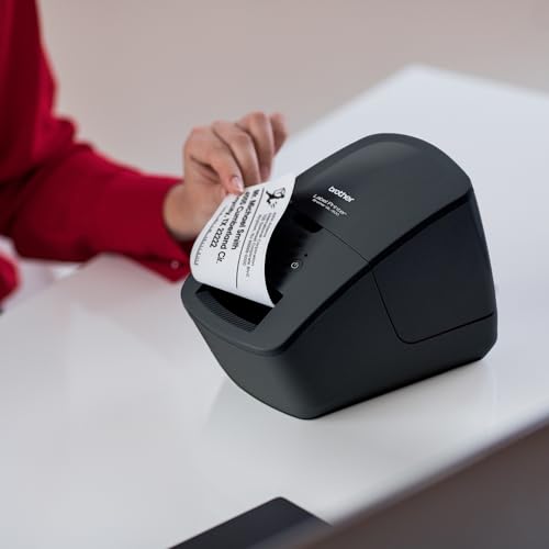 Brother QL-600 Desktop Monochrome Label Printer, up to 2.4" Label Width, No Ink Required, uses Genuine DK Drop-in Rolls for Fast Labeling and Easy Integration with Microsoft Applications - size: 2.4" Label Width