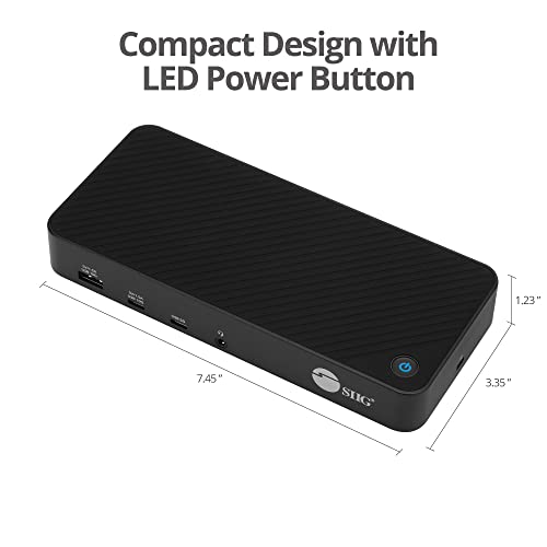 SIIG DisplayLink USB-C Dock, Triple 4K60Hz, 100W PD, JU-DK0P11-S1 - style: Triple 4K Display