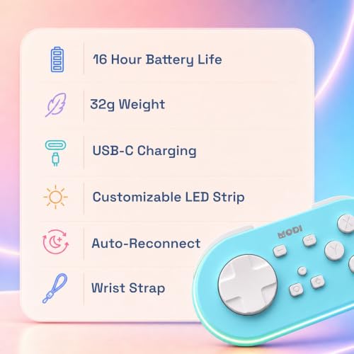 Modi Anki Remote | Fully Customizable | No Setup Needed | Compatible with Mac, Windows, iOS, Android | 16 Hour Battery Life | Anki Remote Clicker | Quizlet Compatible | Blue - color: Blue