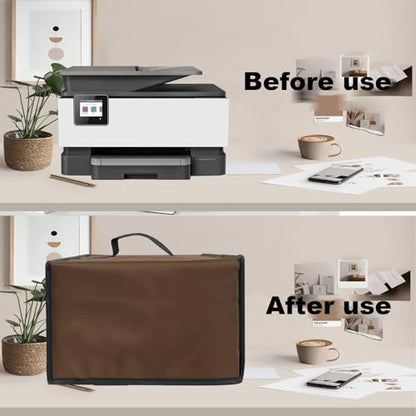 Printer Dust Cover for HP OfficeJet Pro 8125e / Pro 9125e Printers - color: Brown