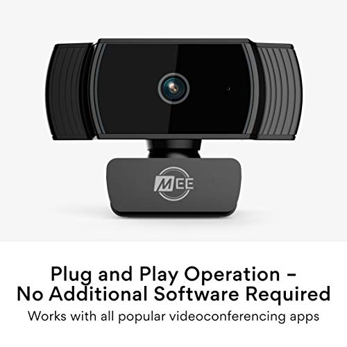 MEE Audio C6A 1080p HD Webcam with Microphone, Autofocus, Low Light Correction, 360° Rotation; USB Streaming Web Camera for Video Calling via Zoom/Hangouts/Skype on Computer PC Mac Laptop Desktop - style: 1080p