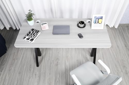 ApexDesk Quattro Series 60" Electric Adjustable Standing Computer Desk for Home and Office Width and Height Adjustable, Rectangular Grey - color: Grey Rectangular, size: 60" Rectangular