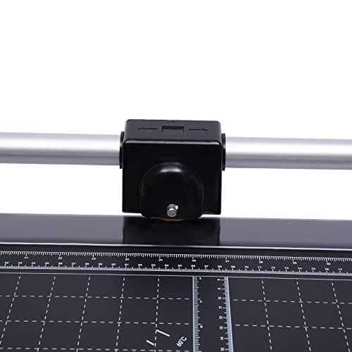 Manual Heavy Duty 36 Inch Rolling Cutter Precision Rotary Paper Trimmer for Photo Paper, Film, Art Paper Jam, Office Paper, Thin Plastic Soft Board, PVC,Cutting Table,Professional Rolling Trimmer
