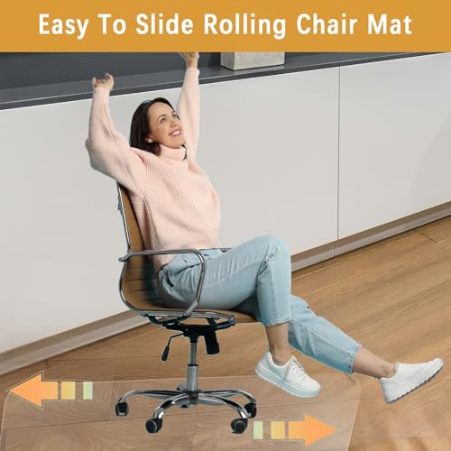 Office Chair Mat for Hardwood Floor, 30"x48" Chair Mat for Carpet Rolling Chair Mat for Carpet Heavy Duty Floor Protector Desk Chair Mat for Low Pile Carpet (Rectangle Floor Mat with Lip) - size: 30"x48"