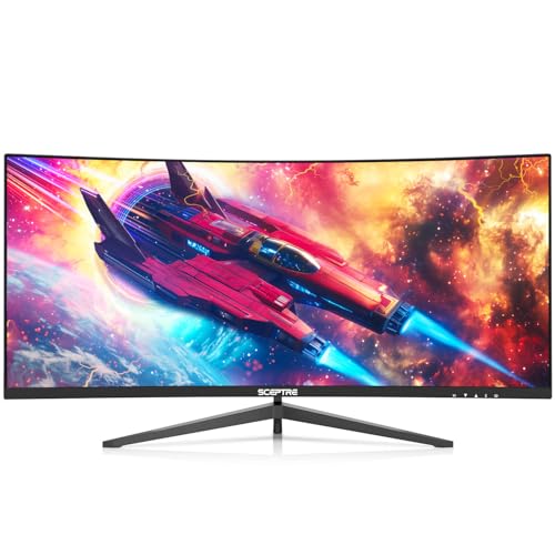 Sceptre Prime Curved 30-inch Gaming Monitor 200+Hz FreeSync Build-in Speakers 2560 x 1080p HDMI DP Machine Black 2026 (C305B-200UN Series) - style: 2025 30" 200Hz+