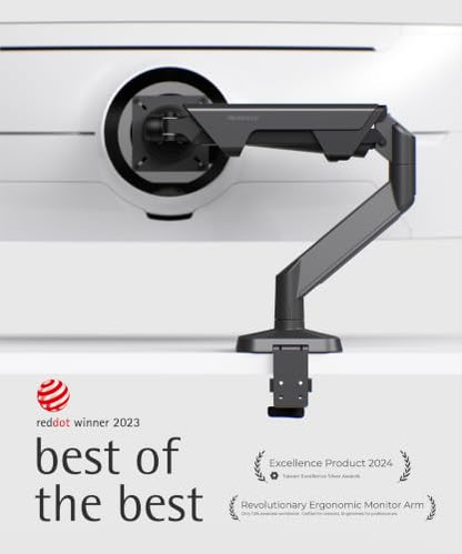 Modernsolid Heavy Duty Monitor Arm for 34-49 Inch Ultrawide Curved Screens - color: Black
