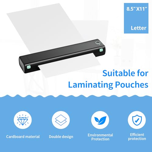Laminator Carrier Sleeve Lamination Carrier Thermal Laminating Carriers Sheets Thermal Carrier Sheet for Laminator with All Brand Laminating Pouch (5, Letter Size) - size: Letter Size