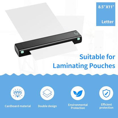Laminator Carrier Sleeve Lamination Carrier Thermal Laminating Carriers Sheets Thermal Carrier Sheet for Laminator with All Brand Laminating Pouch (5, Letter Size) - size: Letter Size