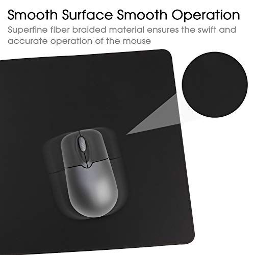 Gaming Mouse Mat/Mouse Pad 35.4x15.7x0.12Inch | XXL Mouse pad | Table mat/Large Size | Improved Precision and Speed | Rubber Base for Stable Grip on Smooth Surfaces Non-Slip (90x40 Black004) - color: 90x40 Black004